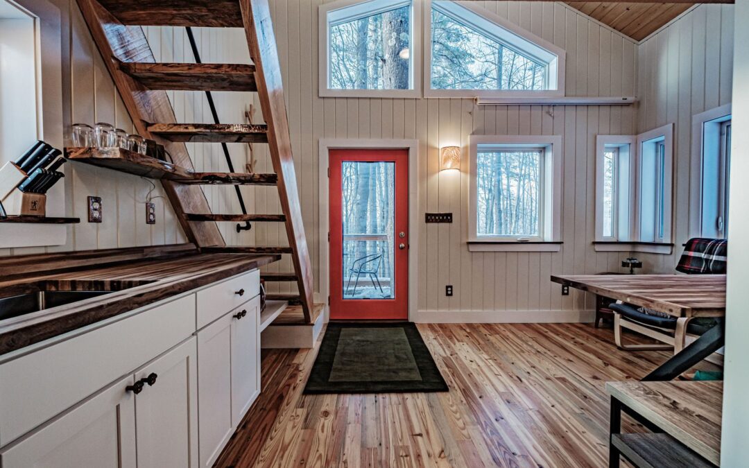eco friendly canopy treehouse kitchen